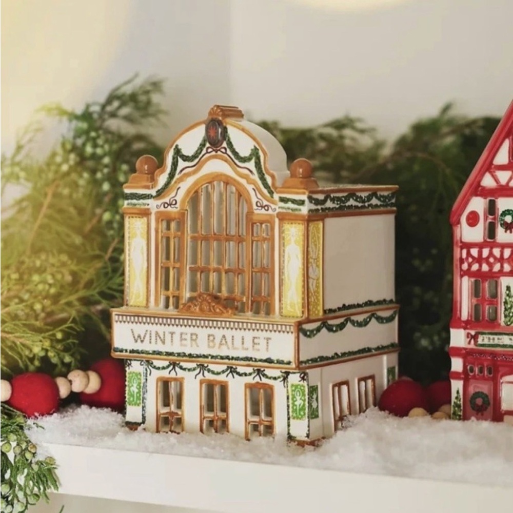 Anthropologie Winter Ballet Ceramic Holiday Decoration